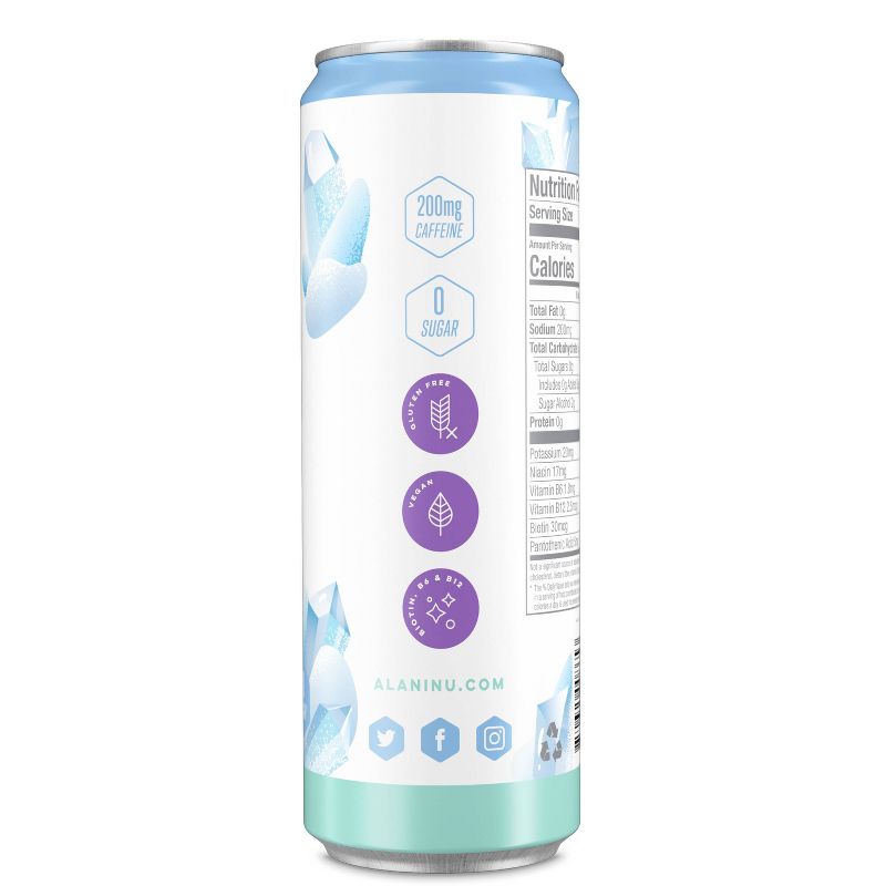 Alani Arctic White Energy Drink - 12 fl oz Can, 2 of 6