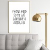 EnvyArt Cat Better Life Metal Framed Art Print - Deny Designs - 2 of 3