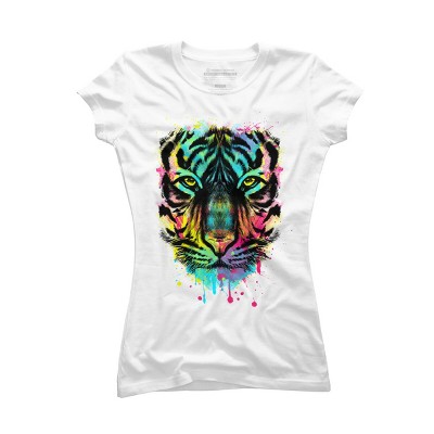 Junior's Design By Humans Hunting For Colors By clingcling T-Shirt