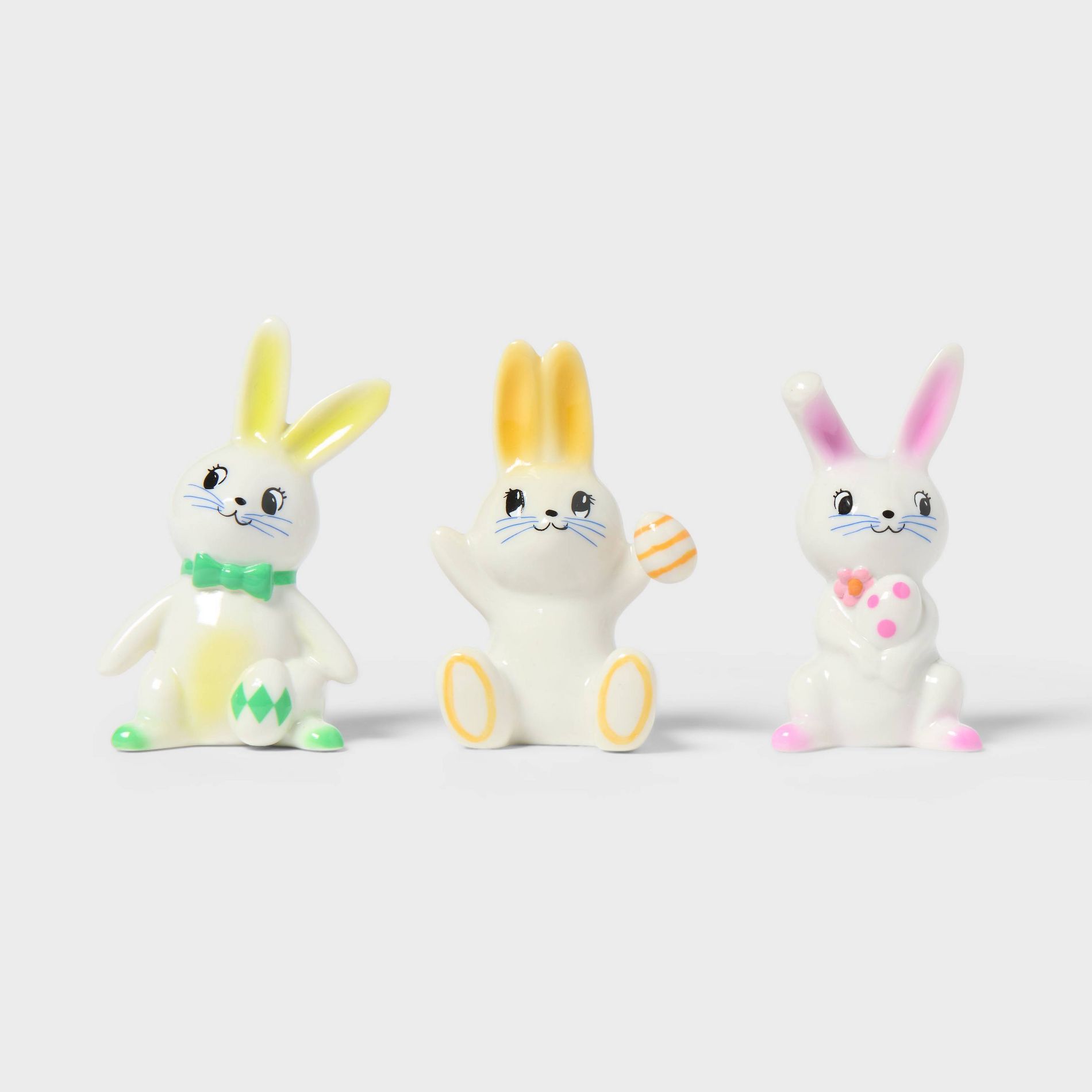 3pk Polyresin Easter Bunny Set - Spritz™