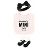 Hudson Baby Infant Girl Cotton Layette Set, Mamas Mini Bows - 3 of 4