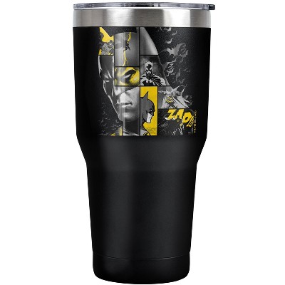 Batman 80 Years Bat Panels Steel Tumbler 30oz Coffee Travel Mug