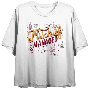 Harry Potter Mischief Managed Women's White Tshirt - 1 of 2
