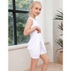 Girls Tennis Dress with Built-in Shorts Girls Athletic Dress Sleeveless A Line Tennis Dress Pleated Girls Golf Dress - 3 of 4