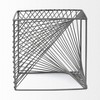 HomeRoots 8" Silver Metal Cube Tabletop Sculpture - 4 of 4
