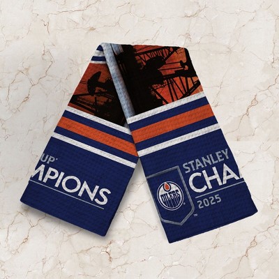 NHL Edmonton Oilers 2025 Stanley Cup Champions Highlight Cooling Towel 12x31.5 inches