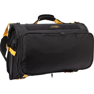 A.Saks Deluxe Expandable Tri Fold Carry On Garment Bag, Black