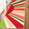 Boho Rugs Washable Kids Rug Non Slip Nursery Rug Low Pile Floor Mat Soft & Non-Shedding Sunshine Carpet Colorful Rainbow Printed Indoor Rugs - 4 of 4