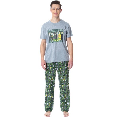 INTIMO Teenage Mutant Ninja Turtles Mens' Ninja Diet Sleep Pajama Set  (Small) Green at  Men's Clothing store
