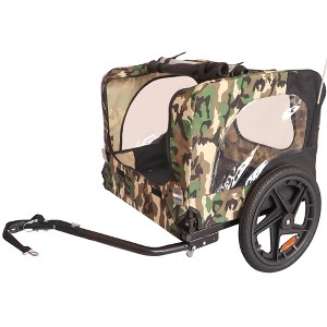 coucheta Dog Bike Trailer Cargo, Pet Carrier with Quick Release Wheels for Small Medium Dogs 66lb, Foldable Bike Wagon with Internal Leash - 1 of 4