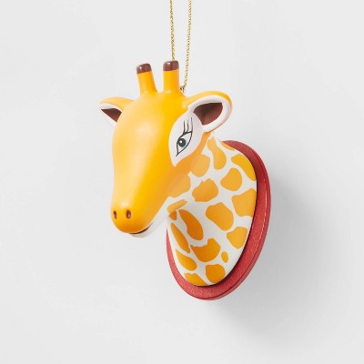 Paper Mache Giraffe Head Christmas Tree Ornament - Wondershop™