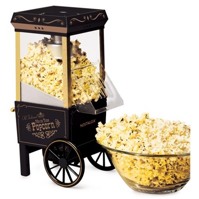 Nostalgia NHAP501BK6A 12-Cup Hot Air Popcorn Maker, Black