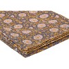 50" X 70" Gray And Yellow Floral Cotton Quilted Kantha Throw Blanket with Embroidery - 4 of 4