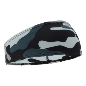 Unique Bargains Breathable Sport Headband Green White 1 Pc - 1 of 4