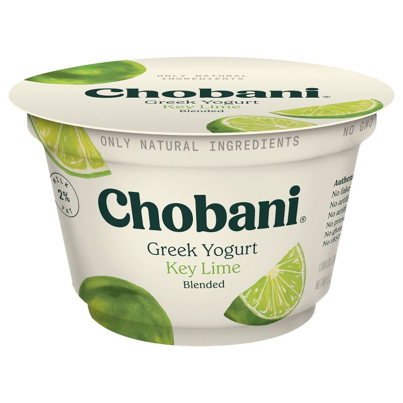 Chobani Key Lime Blended Low Fat Greek Yogurt - 5.3oz, 1 of 9
