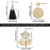 Ponpon 6-18 Pairs Earrings for Women, Lightweight Summer Earrings Straw Earrings Fashion Geometric Statement Hoop Dangle Drop Earrings for Women - 2 of 4