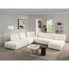 Acme Furniture,Loanna Ottoman, Beige Linen - 4 of 4