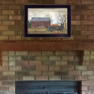 Gulches Modern Framed Print, Pumpkin Wagon, Ready to Hang, Black Frame - 1 of 4