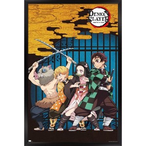 Trends International Demon Slayer - Group Art Framed Wall Poster Prints - 1 of 4