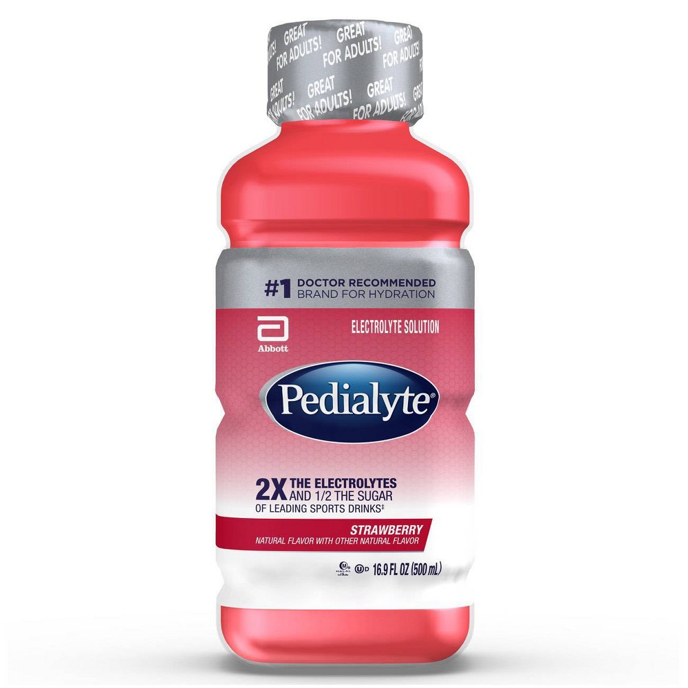 Pedialyte Electrolyte Solution - Strawberry - 16.9 fl oz (070074675978)