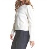 Women's Flower and Pearl Knit Sweater - J.NNA - 2 of 4