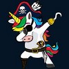 Men's Design By Humans Dabbing Dance Pirate Unicorn Gifts Funny Halloween Costume Gift By lukesstore T-Shirt - 2 of 4