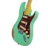 Sawtooth ES Relic Electric Guitar, Surf Green with Tortoise Pickguard - 4 of 4