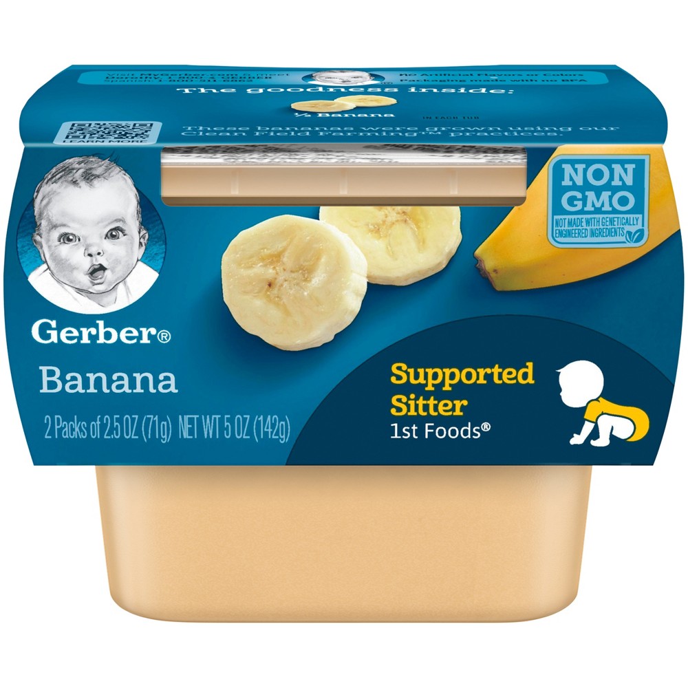 UPC 015000071356 product image for Gerber 1st Foods Banana Baby Food - 2.5oz (2ct) | upcitemdb.com