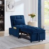 VYNXARIA 4 in1 Multi-Function Single Sofa Bed with Storage Pockets,Tufted Single Pull-out Sofa Bed,Convertible Chaise Lounge - 2 of 4