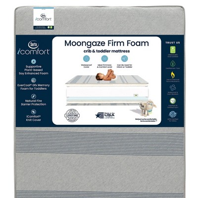 Serta iComfort Moongaze Foam Crib & Toddler Mattress - White