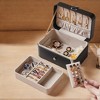 Travel Jewelry Case, Portable 2-Layer Jewelry Box Versatile Earring Storage - 4 of 4