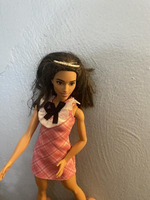 Barbie Fashionistas Doll #209 With Black Hair And A Plaid Dress