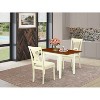 HomeStock 3-Pc Buttermilk and Cherry Finish Solid Wood Top Dining Table Set - 2 of 4