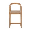 Nordic Teak 30" Natural Indoor/Outdoor Bar Stool - Beige - 4 of 4
