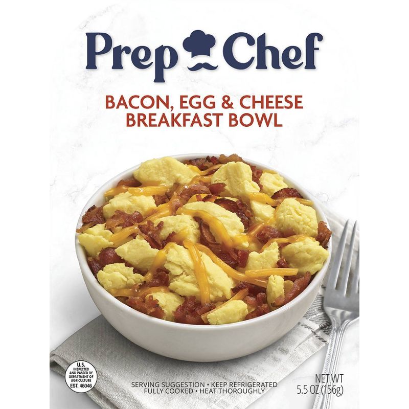 Prep Chef Frozen Bacon Egg and Cheese Breakfast Bowl - 5.5oz, 1 of 3