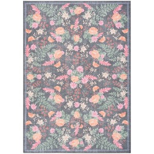 Nourison Botanical Washables Floral Indoor Flatweave Rug - 1 of 4
