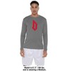 Duquesne University Adult Sport Long Sleeve Primary Logo, Athletic Heather - 3 of 4