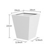 Wooakway Outdoor/Indoor/Decor/Garden Large Tall Metal Planter Pots Planter Boxes Cachepots Nursery Pots - 2 of 4