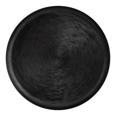 Stovring Black Round Metal 16" Decorative Tray