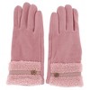 CTM Women's Teddy Synthetic Fleece Touchscreen Winter Gloves - 2 of 3