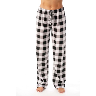 Women's Flannel Pajama Pants - Stars Above™ Black Plaid Lurex Xs : Target