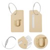 Unique Bargains Luggage Tag Khaki 1 Pc - 3 of 4