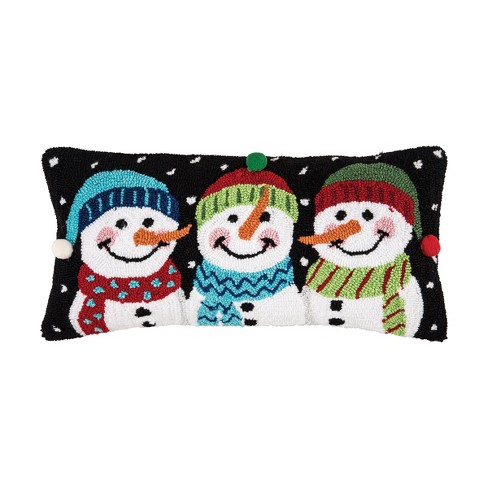 Snowman Couple Filled Pillow with Insert, Cute Christmas Xmas Square T –  Starcove Fashion