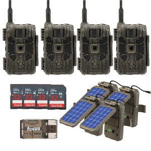 Stealth Cam 40MP Deceptor Max Cellular Trail Camera with Solar Bundle (4 Pack) - 1 of 4