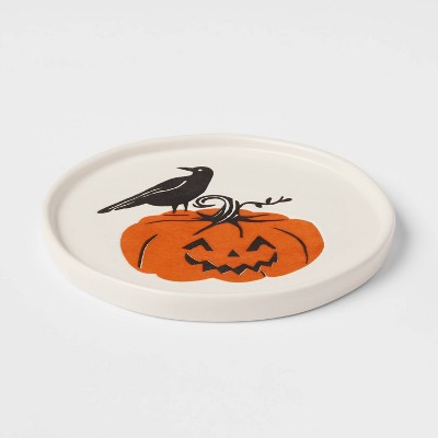 6" Stoneware Pumpkin Appetizer Plate - Threshold™