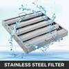 VEVOR Pack of 6 Hood Filters 19.5W x 24.5H Inch, 430 Stainless Steel 4 Grooves Commercial Hood Filters, Range Hood Filter, Silver - 3 of 4