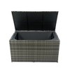 Cesicia Outdoor Storage Box, 200 Gallon Wicker Patio Deck Boxes with Lid, for Kids Toys, Pillows, Towel - 2 of 4