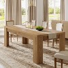 Lantine 78.7-Inch Large Dining Table for 6-8, Rectangle Farmhouse Kitchen Table with Heavy Duty Legs for Kitchen & Dining & Living Room (Natural) - 3 of 4