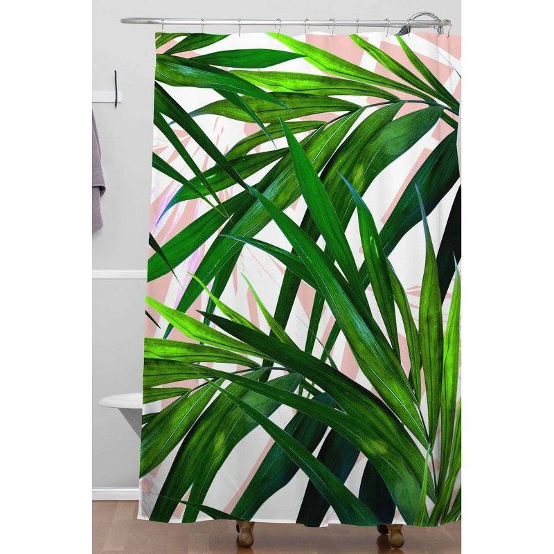 Marta Barragan Camarasa Dream Paradise Leaf Shower Curtain Green - Deny Designs, 3 of 7