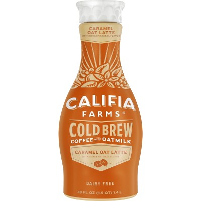 Califia Farms Caramel Oat Latte Cold Brew Coffee with Oatmilk - 48 fl oz